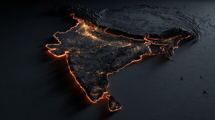 Illuminated India Digital Map