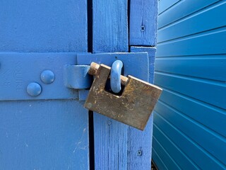 old lock on the door