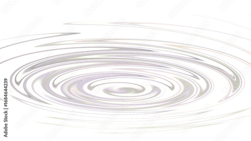 Aufkleber subtle and elegant water ripples with a transparent background, perfect for adding a touch of calmne