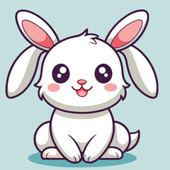 design logo icon vector cartoon character mascot rabbit