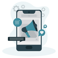 Social Media Marketing Illustration