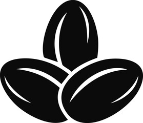 Date Fruit Vector Logo in Black and White Minimalist Style, Ideal for Modern Branding and Identity Design
