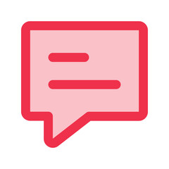 message outline fill icon