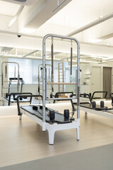 Modern Pilates Studio Interior with  Machines