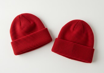 深紅のニット帽、冬支度