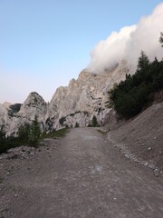 road in the mountains , Slovenia, Vrsic