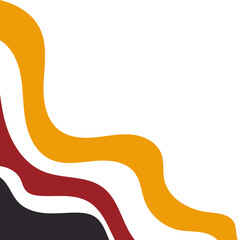 Abstract Wave Line Corner