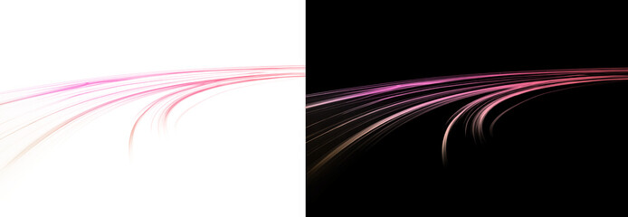 Futuristic Beam png Composition with Color Stripes
