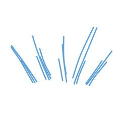 Handdrawn Ray Line Scribble