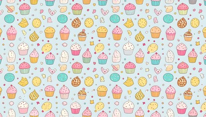 Cute Cupcakes & Treats Pattern