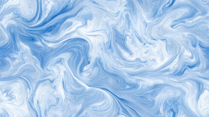 Obraz premium Seamless marble texture with swirling pale blue patterns resembling fluid abstract stone for modern decorative design