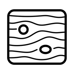 Wood icon design 