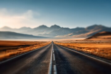 Explore unexplored road journeys across vast landscapes and breathtaking mountain ranges during golden hour