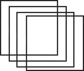 Minimalist Thin Frame in silhouette.