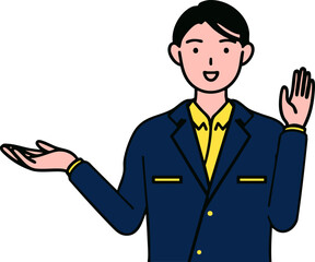 business person vector cartoon sketch