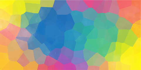 Vibrant and seamless abstract geometric pattern with colorful triangles creates a stunning backdrop and artistic tile design. Abstract gradient background featuring overlapping geometric shapes