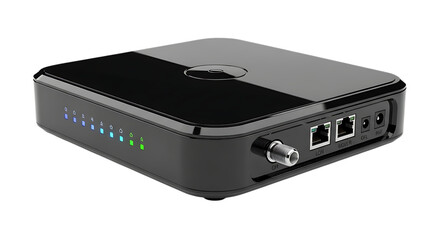 Wireless router suitable for home internet connection with multiple ports and indicator lights