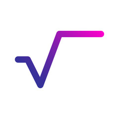 square root gradient icon
