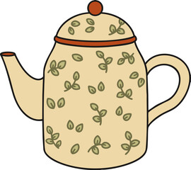 teapot isolated on white