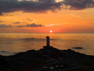Baliza del Roncudo en Corme Puerto, Galicia
