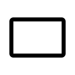 rectangle line icon