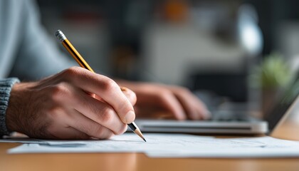 businessman working on laptop