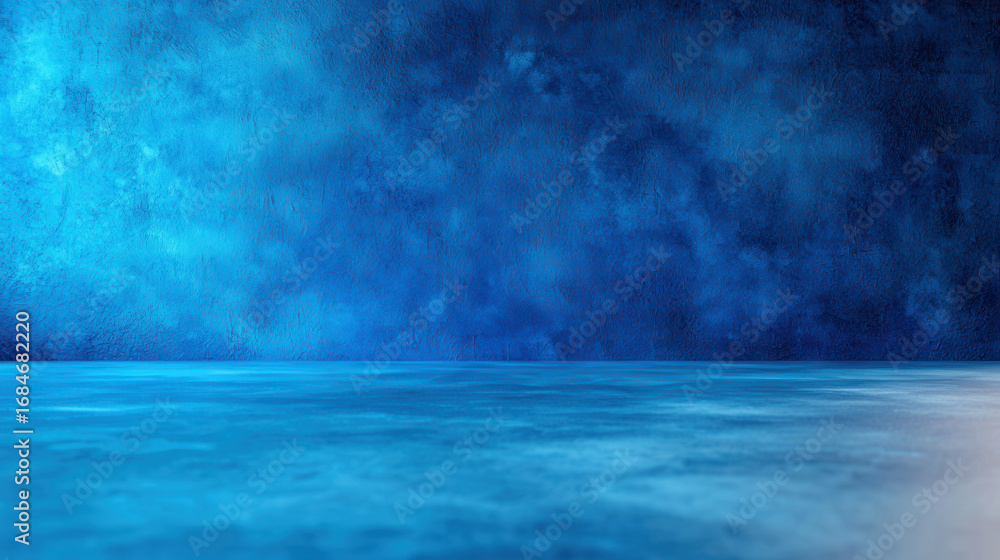 Aufkleber serene and moody navy blue background with textured surface, creating calm and tranquil atmosphere. 