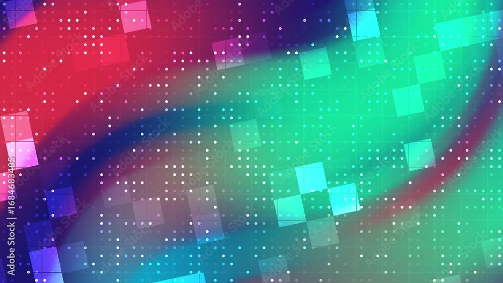 Poster abstract digital pattern with squares and blended gradients. great for backgrounds, digital designs,