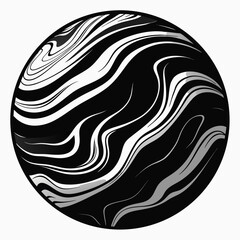 Marble Texture vector clean black silhouette design white background