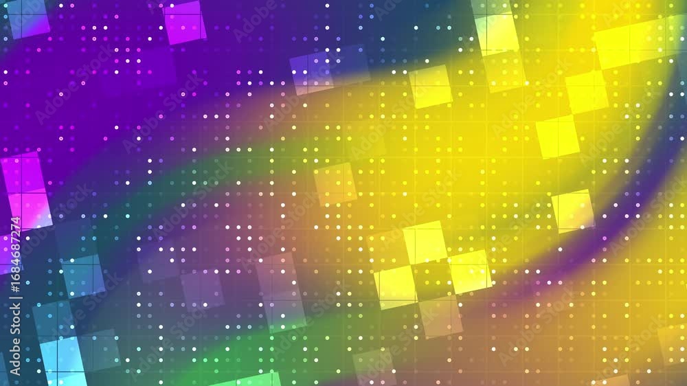 Poster digital abstract background with squares and blurred lights. ideal for web design, presentations, di
