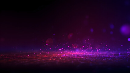 Obraz premium purple and black background with glowing purple light particles on simple dark backdrop for abstract design