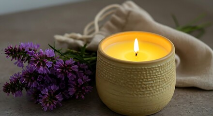 A warm candlelight glow surrounded by soft florals and natural textures&mdash;perfect for moments of peace, reflection, and self-care