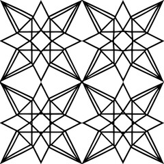 Seamless pattern with geometric shapes