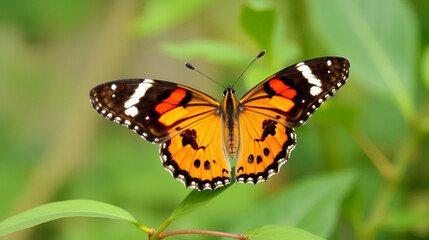 Naklejka premium Beautiful Indian spot swordtail Butterfly, Shot In India