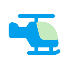 helicopter duo tone icon