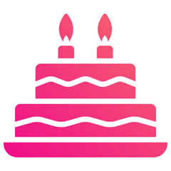 cake gradient fill icon