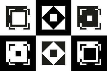 Set of Abstract Graphic Elements for Logo Designs.