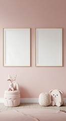 ピンクの温もりとぬくもり 子供部屋の静寂