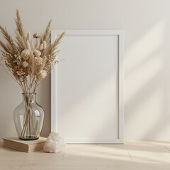 穏やかな光とドライフラワーの静寂