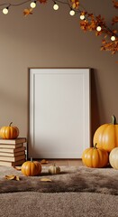 秋の温もりと静寂の3D空間