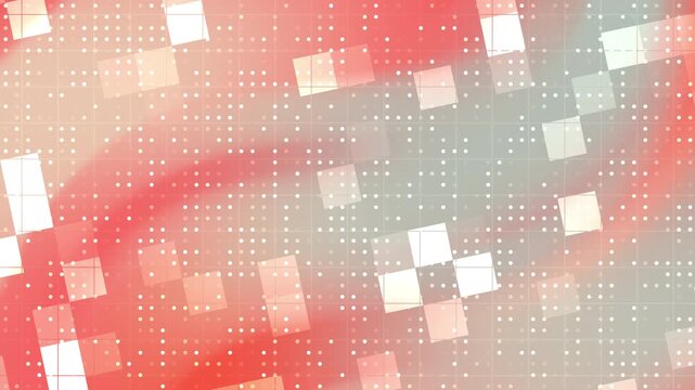 Red abstract background with faint white squares and tiny dots. Perfect for design projects, presentations, websites, and social media graphics.