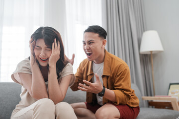 A couple is experiencing heightened tension and conflict at home, affecting their relationship