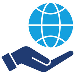 Responsibility Flat Blue Icon