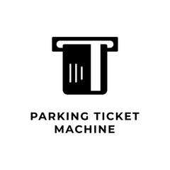 Parking Ticket Machine Solid Icon