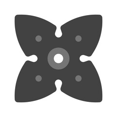 shuriken flat icon
