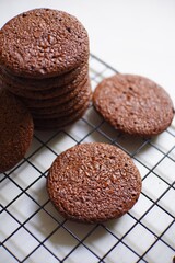 cookies on a white background