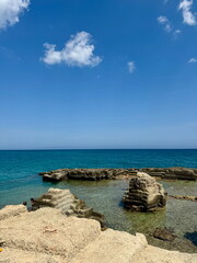 italy ocean rocks and ruins