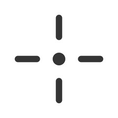 crosshair outline fill icon