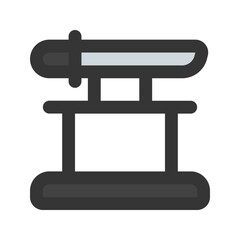 katana outline fill icon