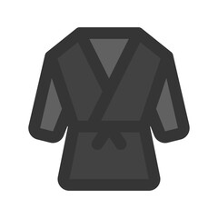 kimono outline fill icon
